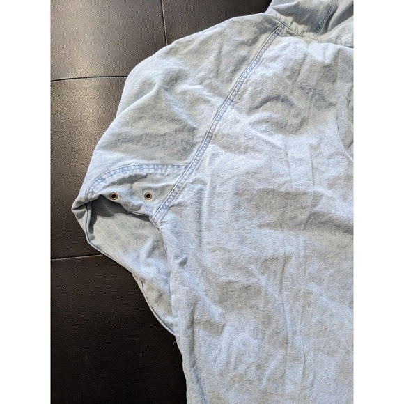 East West  Vintage Jean Jacket Acid Wash Street‎ Wear 80-90s Zip Up Women's S - Picture 4 of 10